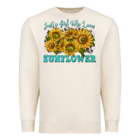 Sandshell just a girl who loves sunflower Premium Sweatshirt - texasbilliewilder