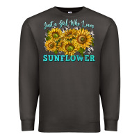 Smoke just a girl who loves sunflower Premium Sweatshirt - texasbilliewilder