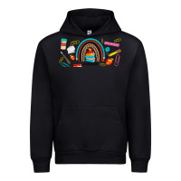 Teacher Life Rainbow Frosted Urban Hoodie | Teevron