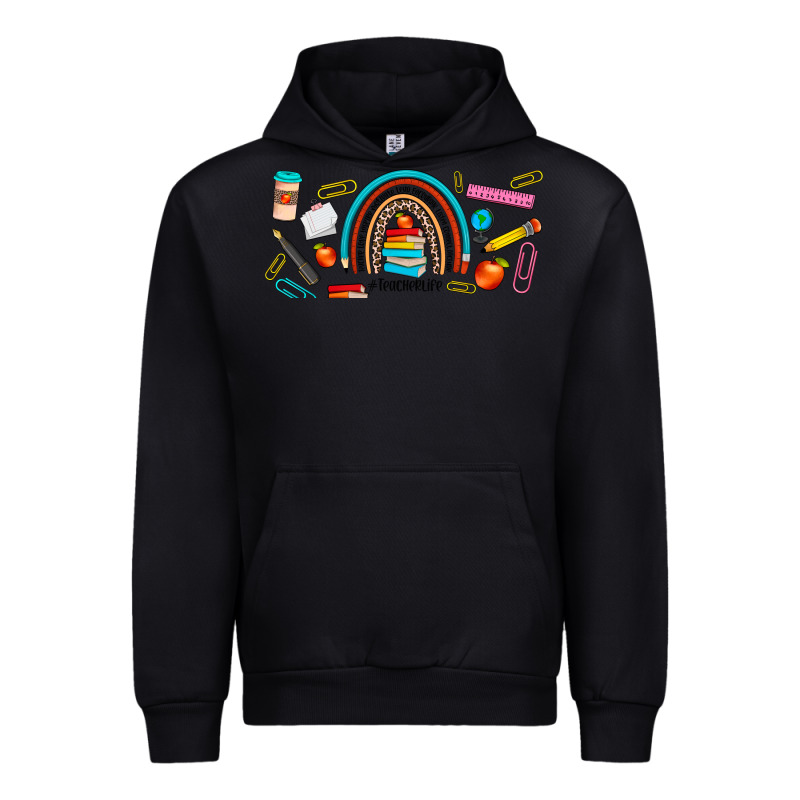 Teacher Life Rainbow Frosted Urban Hoodie by JahusDesignShop | Teevron