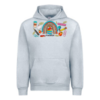 Heather Grey teacher life rainbow frosted Urban Hoodie - JahusDesignShop