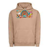 Pigment Burro teacher life rainbow frosted Urban Hoodie - JahusDesignShop