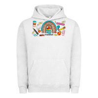 Pigment Lunar Rock teacher life rainbow frosted Urban Hoodie - JahusDesignShop