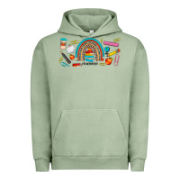 Pigment Oil Green teacher life rainbow frosted Urban Hoodie - JahusDesignShop