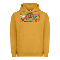 Pigment Peanut Butter teacher life rainbow frosted Urban Hoodie - JahusDesignShop