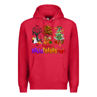 Cardinal happy hallothanksmas trees Premium Hoodie - AdoDesignShop