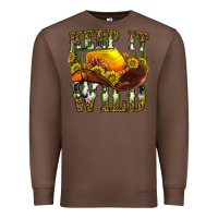 Chestnut keep it wild western Premium Sweatshirt - texasbilliewilder