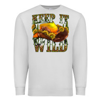 Dove Grey keep it wild western Premium Sweatshirt - texasbilliewilder