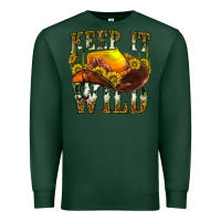 Sports Green keep it wild western Premium Sweatshirt - texasbilliewilder
