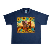 Navy cowgirl Urban Heavy Tee - Artiststas