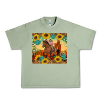 Oil Green cowgirl Urban Heavy Tee - Artiststas