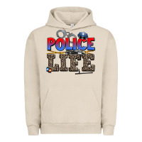 Pigment French Oak police life Urban Hoodie - AdoDesignShop