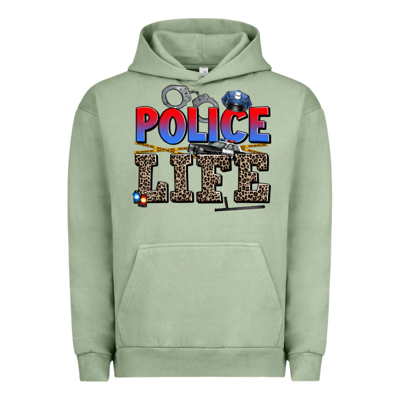 Police Life Urban Hoodie by AdoDesignShop | Teevron