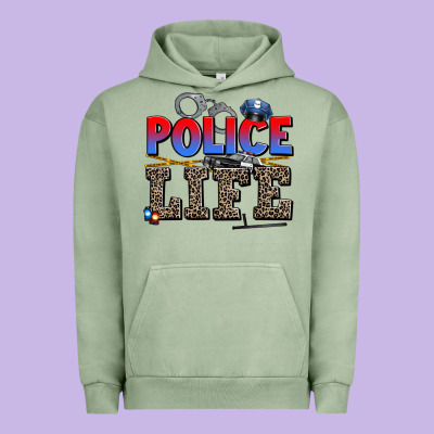 Police Life Urban Hoodie Designed By Adodesignshop