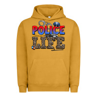 Pigment Peanut Butter police life Urban Hoodie - AdoDesignShop