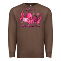 Chestnut In October We Wear Pink Pumpkins Premium Sweatshirt - RanaPortraitStore