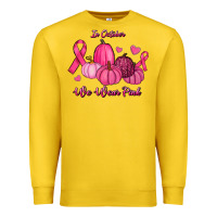 Lemon In October We Wear Pink Pumpkins Premium Sweatshirt - RanaPortraitStore
