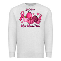 Oatmeal Heather In October We Wear Pink Pumpkins Premium Sweatshirt - RanaPortraitStore