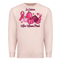 Pale Pink In October We Wear Pink Pumpkins Premium Sweatshirt - RanaPortraitStore