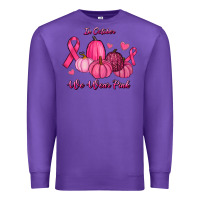 Purple In October We Wear Pink Pumpkins Premium Sweatshirt - RanaPortraitStore