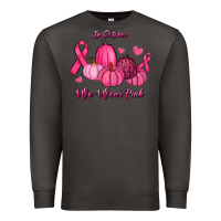 Smoke In October We Wear Pink Pumpkins Premium Sweatshirt - RanaPortraitStore