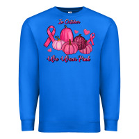 True Royal In October We Wear Pink Pumpkins Premium Sweatshirt - RanaPortraitStore