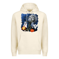 Halloween Tree And Ghosts Premium Hoodie | Teevron