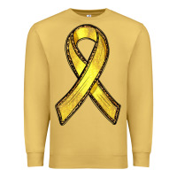 Antique Gold Gold Cancer ribbon Premium Sweatshirt - RanaPortraitStore