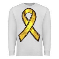 Dove Grey Gold Cancer ribbon Premium Sweatshirt - RanaPortraitStore