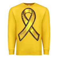 Lemon Gold Cancer ribbon Premium Sweatshirt - RanaPortraitStore