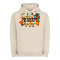 Pigment French Oak one thankful teacher Urban Hoodie - JahusDesignShop