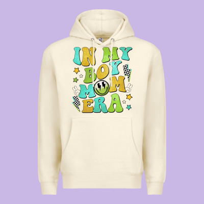 In My Boy Mom Era Premium Hoodie Designed By Jahusdesignshop