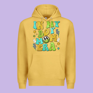 In My Boy Mom Era Premium Hoodie Designed By Jahusdesignshop