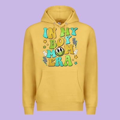 In My Boy Mom Era Premium Hoodie Designed By Jahusdesignshop