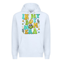 White in my boy mom era Premium Hoodie - JahusDesignShop
