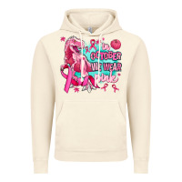 Vintage Artic dinosaur  in october we wear pink Vintage Hoodie - AdoDesignShop