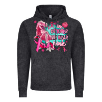 Vintage Black dinosaur  in october we wear pink Vintage Hoodie - AdoDesignShop
