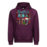 Mauve Wine santa s favorite ho Urban Hoodie - JahusDesignShop