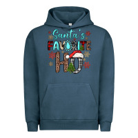 Pigment Midnight Navy santa s favorite ho Urban Hoodie - JahusDesignShop