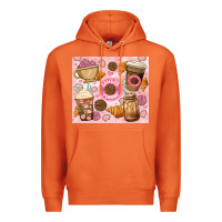 Carrot cafecito y chisme. Premium Hoodie - JahusDesignShop