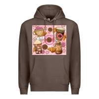 Coffee cafecito y chisme. Premium Hoodie - JahusDesignShop