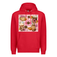 Red cafecito y chisme. Premium Hoodie - JahusDesignShop
