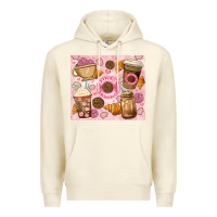 Sandshell cafecito y chisme. Premium Hoodie - JahusDesignShop