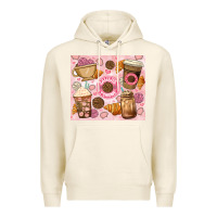 Tofu cafecito y chisme. Premium Hoodie - JahusDesignShop