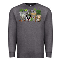 Charcoal Heather koala coffee cups Premium Sweatshirt - texasbilliewilder