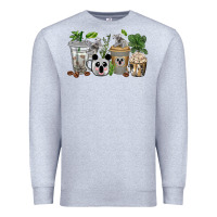 Heather Grey koala coffee cups Premium Sweatshirt - texasbilliewilder