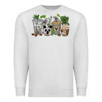 Oatmeal Heather koala coffee cups Premium Sweatshirt - texasbilliewilder