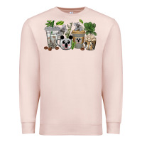 Pale Pink koala coffee cups Premium Sweatshirt - texasbilliewilder