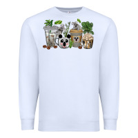 White koala coffee cups Premium Sweatshirt - texasbilliewilder