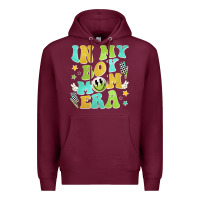 Burgundy in my boy mom era Premium Hoodie - JahusDesignShop